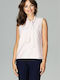 Lenitif K481 Women's Blouse Sleeveless Pink