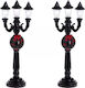 Christmas Black Battery Lantern 14.5cm