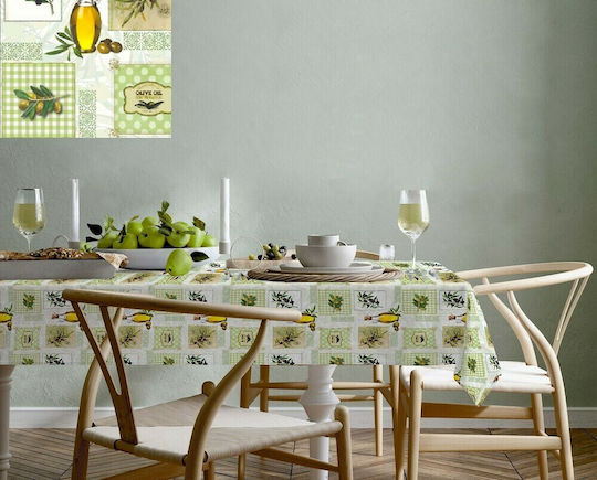 Mc Decor Tablecloth Stain Resistant 120 Green 140x240cm