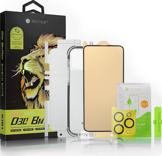 Bestsuit 6in1 Set Back Cover Σιλικόνης Διάφανο (iPhone 13 Pro)