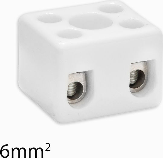 Tekox Κλεμμα Πορσελανης 2 Θεσεων 6mm/41A B6-2E