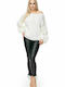 PeeKaBoo 30061 Women's Long Sleeve Sweater White 131619