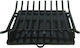 Klapakis Metallic Skewed Fireplace Grate with Ashtray 11-84 60x44cm