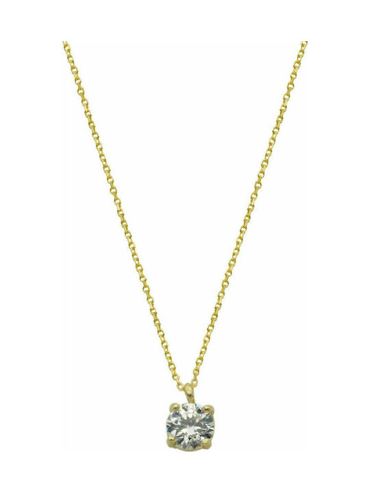 Monobloc necklace Gold K14