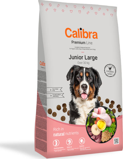 Calibra Premium Junior Large 12kg Dry Food for Large Breed Puppies with Poultry
