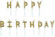 Mk Happy Birthday Lumânare de Zi de Naștere La mulți ani! în Culoare Aur ISC53891