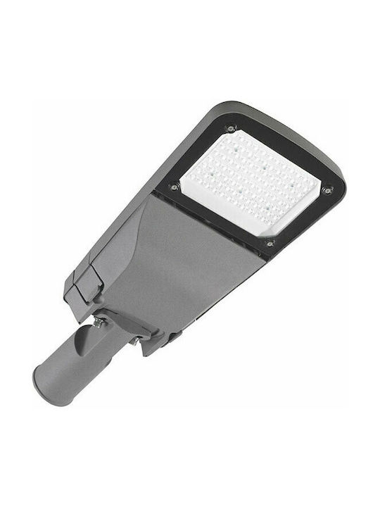 Gea Luce Ushas Outdoor Floor Lamp LED Road 60W with Natural White Light IP66 Gray