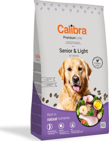 Calibra Premium Senior & Light 3kg Ξηρά Τροφή Διαίτης για Ηλικιωμένους Σκύλους με Κοτόπουλο