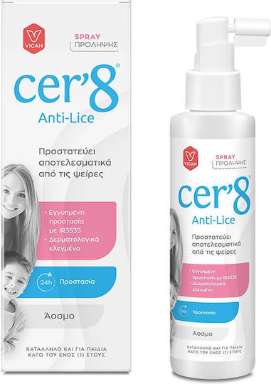 Cer'8 Anti-Lice Противовъшки Лосион за Предпазване Срещу Въшки 150ml