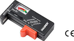 Maurer Digital Batterietester mit Hebel zur Einstellung der Batteriegröße 52684