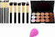 Popfeel 15 Farben Make-up-Set für die Augen #1 Pink 10 Stück