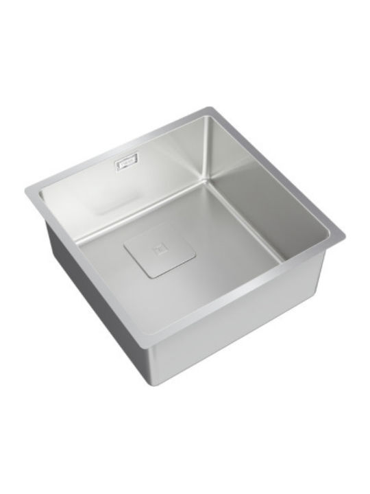Teka FlexLinea RS15 40.40 PureClean Υποκαθήμενος Νεροχύτης Inox Σατινέ Μ44xΠ44cm Ασημί