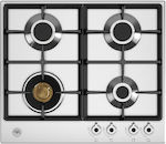 Bertazzoni P60 4L PRO X GPL Autonomous Cooktop with Liquid Gas Burners Inox 60.2x52.2cm