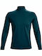 Under Armour ColdGear Rush Mock Ανδρική Ισοθερμική Μακρυμάνικη Μπλούζα Πράσινη