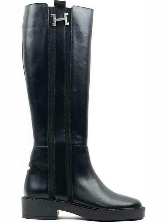 Γυναικείες Δερμάτινες Μπότες Zakro Collection X21-205 Μαύρο ΜΑΥΡΟ