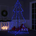 vidaXL Christmas Decorative Illuminated Tree 180cm Yes Blue