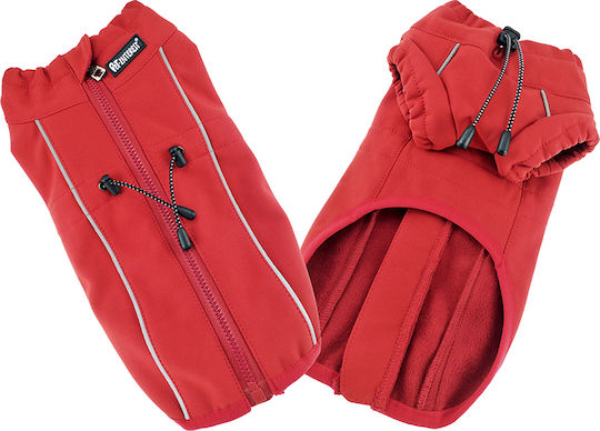 Pet Interest Active Outdoor Кучешки палта Флийс / Водоустойчиво Червен с дължина на гръбчето 54 см.