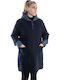 Coat with hood IDDI / Dark Blue