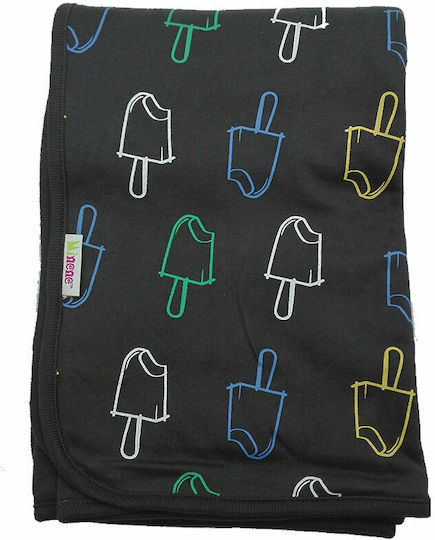 Minene Decke Wickeltücher für Kinderzimmer Ice Cream Baumwolle Gray 80x80cm