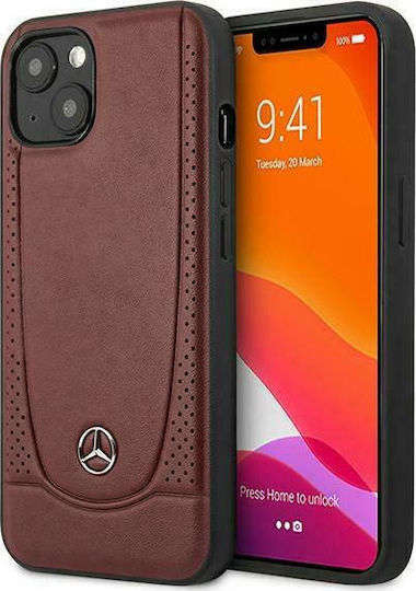 Mercedes-Benz Urban Back Cover Δερμάτινο Κόκκινο (iPhone 13 mini)