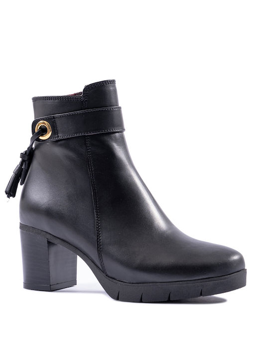 Softies Leather Women's Ankle Boots Black