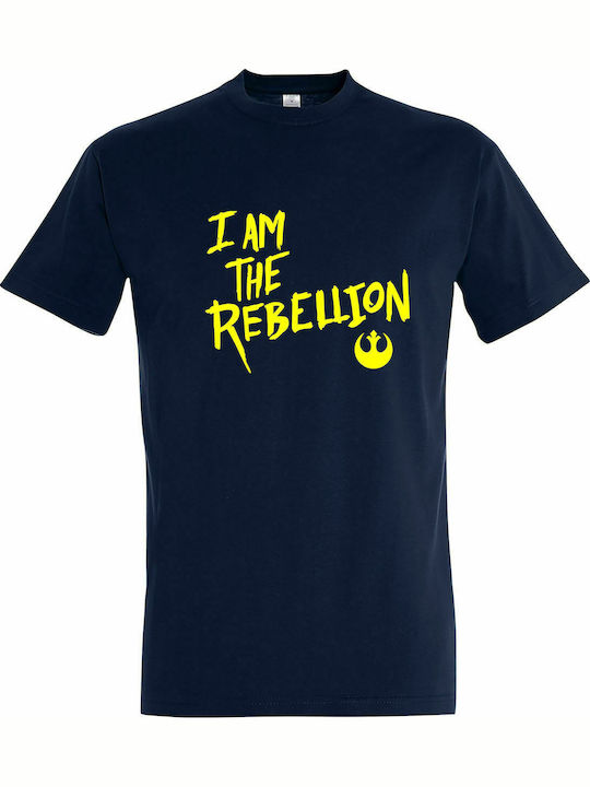 T-shirt Unisex " I am The Rebellion, Star Wars ", French navy