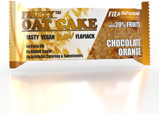 Fit Μπάρα Ενέργειας / Βρώμης / Raw / Flapjack με Chocolate Orange 80gr