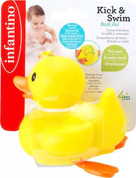 Infantino Kick & Swim Bath Pal Duck Bath Duck for 4+ months 1pc