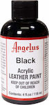 Angelus Acrylic Paint Liquid Craft Paint Black for Leather 118ml