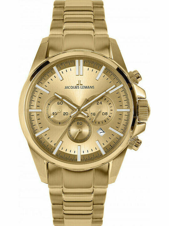 Jacques Lemans Liverpool Ανδρικό Ρολόι 44mm Χρο...