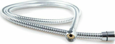 Dimitracas Metallic Shower Hose Silver Dual Flex 200cm