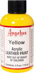 Angelus Acrylic Paint Liquid Craft Paint Yellow for Leather 118ml