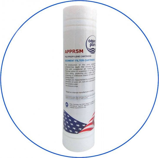 Aqua Pure Water Filter Replacement Reverse Osmosis (RO) made of Polypropylene 10" APPR1M 1 μm