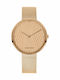 Jacques Lemans Design Collection Γυναικείο Ρολόι 36mm Μπαταρίας με Ροζ Χρυσό Μεταλλικό Μπρασελέ