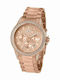 Jacques Lemans St.Tropez Γυναικείο Ρολόι 42mm Χρονογράφος Μπαταρίας με Ροζ Χρυσό Μεταλλικό Μπρασελέ
