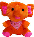 Lovely Plush Elephant in bright orange color 20cm EL67