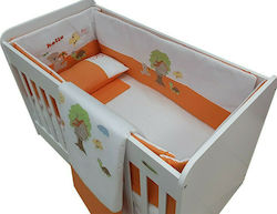 Beboulino Baby Crib Bedding Set Treehouse 9pcs Orange