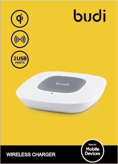 Budi Kabelloses Ladegerät (Qi Pad) Weißs (BDG3A2000W)