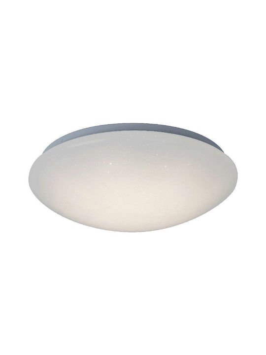 Rabalux Lucas Μοντέρνα Πλαστική Πλαφονιέρα Οροφής με Ενσωματωμένο LED σε Λευκό χρώμα 38cm