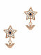 Emporio Armani Sentimental Earrings made of Steel Gold Plated with Stones