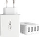 Ansmann Ladegerät ohne Kabel mit 4 USB-A Anschlüsse 30W Weißs (HC430)