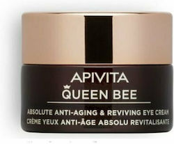 Apivita Queen Bee Ενυδατική & Αντιγηραντική Κρέμα Ματιών κατά των Μαύρων Κύκλων για Ώριμες Επιδερμίδες 15ml