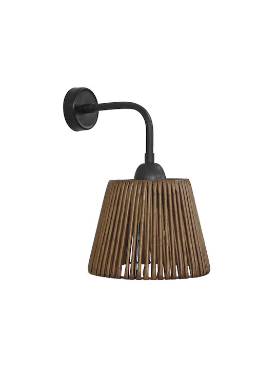 Heronia Modern Lamp Wall with Socket E27 Brown 20x20cm