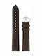 Hirsch Rainbow Long Δερμάτινο Λουράκι Καφέ 22mm