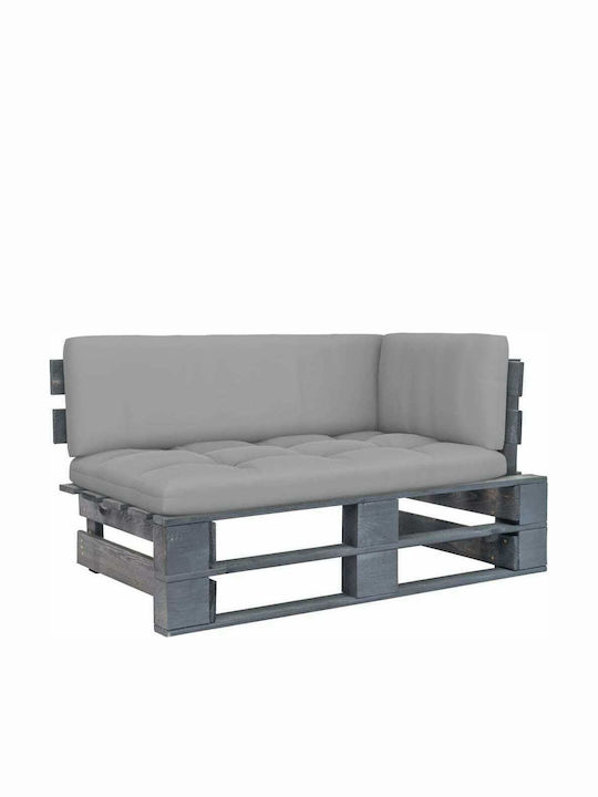 Ecksofa Außenbereich aus Paletten mit Kissen 11...