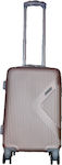 Ormi ESH312 Cabin Travel Suitcase Hard Pink Gold with 4 Wheels Height 55cm.