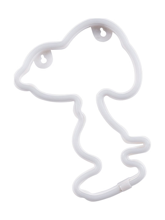 GloboStar Snoopy Dekorative Lampe Abbildung Weiß