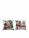 XMASfest Christmas Decorative Pillow Square Red 40x40pcs