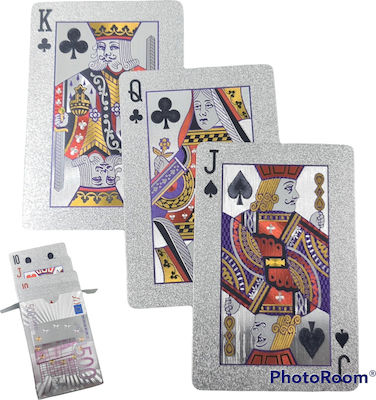 Plastic Card Deck με Ασημένια Επίστρωση