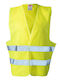 Atlantis Men's Safety Vest with Reflective Film Yellow
